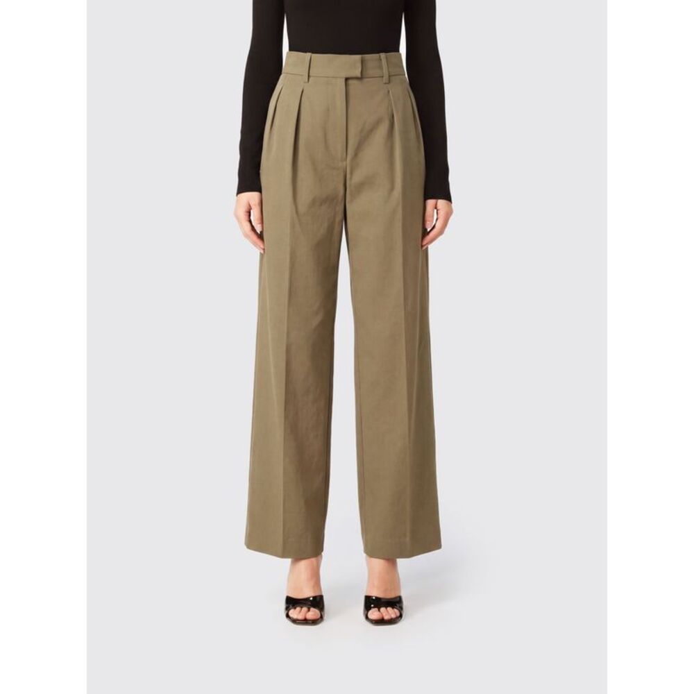 Magda Butrym Women Magda Butrym Pleated Wide-Leg Cotton Tailored Trousers
